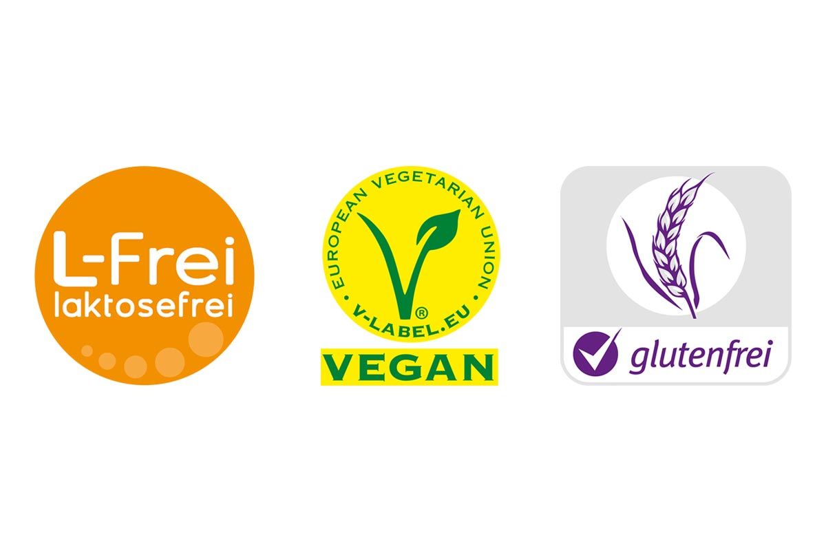 Wir haben Gluen- und Laktosefreie sowie vegane Produkte